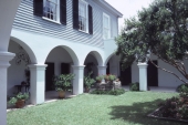 Section of the courtyard at the Peck House - Saint Augustine, Florida