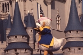 Donald Duck in front of the castle - Walt Disney World, Florida