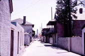 Historic St. George Street (Calle Real), oldest street in America - Saint Augustine, Florida.