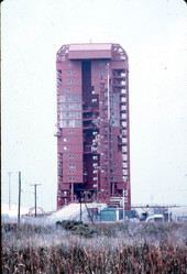 View of the launch towers - Cape Canaveral, Florida.