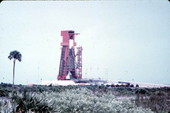 View of the launch towers - Cape Canaveral, Florida.