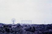 View of the launch sites antennas - Cape Canaveral, Florida.