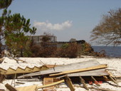 House devastated by Hurricane Dennis - Alligator Point, Florida