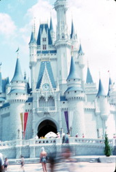 View of Cinderella's Castle at the Magic Kingdom - Orlando, Florida .