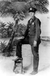 Portrait of Miami Police Officer Jesse L. Morris.
