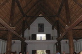 Interior view of church building at Mission San Luis - Tallahassee, Florida.