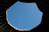 Top of the council house at the San Luis Mission - Tallahassee, Florida.