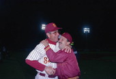 Chip Baker congratulates Head Coach Mike Martin - Tallahassee, Florida