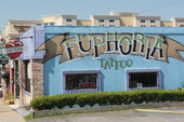 Euphoria Tattoo shop located at 522 West Gaines Street - Tallahassee, Florida.
