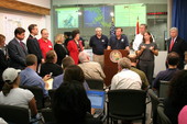 FEMA Federal Coordinating Officer Bill Carwile speaking during media briefing at the Emergency Operations Center - Tallahassee, Florida.