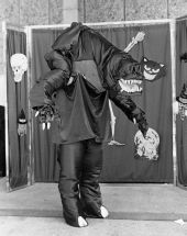 Kerry O'Connor with winning halloween costume at the Miami-Dade Community College south campus