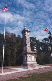 View of the Olustee Battlefield Historic State Park monument - Baker County, Florida