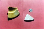 Pottery sherds from the San Juan del Puerto mission on Fort George Island - Jacksonville, Florida .