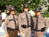 Florida Highway Patrol officers in Washington, DC at the National Law Enforcement Memorial Wall