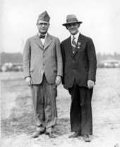 Men at the grand opening of Dale Mabry Field in Tallahassee, Florida.
