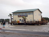 Steamer's Raw Bar, Inc. at 518 Hwy 98 west flooded during Hurricane Dennis - Apalachicola, Florida.