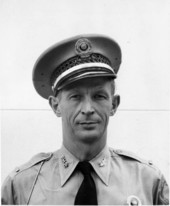 Portrait of Florida Highway Patrolman C. W. Keith when he was promoted to the rank of Lieutenant in 1948.