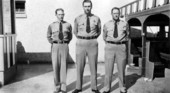 Portrait of patrolmen C.W. Keith, Reid Clifton and Jay Hall - Bartow, Florida.