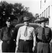 Portrait of Florida Highway Patrol officers in Bartow, Florida.