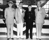 View showing men at the National American Legion Convention in Miami, Florida.
