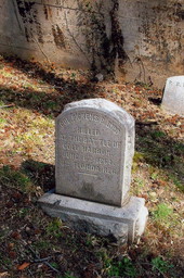 Headstone for Col. Pickens B. Bird at the Hollywood Cemetery in Richmond, Virginia.