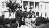 Portrait of military couples from Dale Mabry Field in Tallahassee, Florida.
