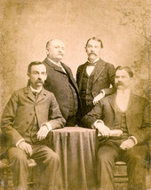 Portrait of four presidential electors from Florida for President Grover Cleveland.