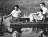 Gubernatorial candidate Dan McCarty fishing with sons