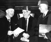 Florida Governor Farris Bryant receiving an honorary degree.