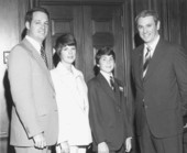 Florida Governor Reubin Askew with page Mathew Blumberg
