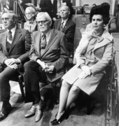 Florida Governor Askew's wife listens as her husband addresses the legislature.