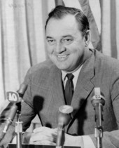 Florida Governor Claude Kirk at a press conference.