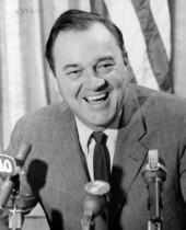 Florida Governor Claude Kirk at a press conference.