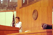 Florida Supreme Court Justice Rosemary Barkett delivering a speech.