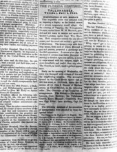 Newspaper article about inauguration ceremony of Governor Moseley