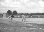 Raiford prison inmates watching a baseball game