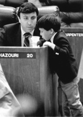 Father and son at the House of Representatives.