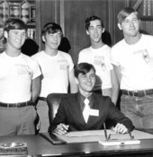 Newly elected Florida governor of Boy's State Chris Hughes