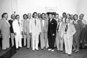 Members of the 1953 Florida legislature with other officials.