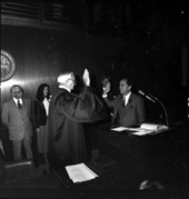 Swearing in of House Speaker H. Lee Moffitt.