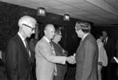 Men meeting with United States Senator Lawton Chiles.