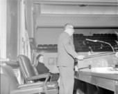 Florida legislative senator F. Wilson Carraway addressing the Florida senate.