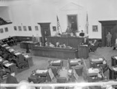 Florida legislative senator F. Wilson Carraway addressing the Florida senate.