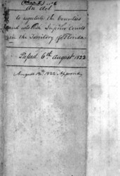 First acts of the legislative council