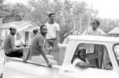 African American men in truck - Gainesville, Florida.