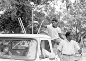 African American men in truck - Gainesville, Florida.
