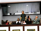 Wilton Dedge standing to applause after being recognized by House Speaker Allan Bense - Tallahassee, Florida.