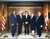 2000-2002 Senate Leadership members posing for a group portrait - Tallahassee, Florida.