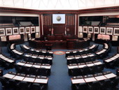 Interior view of the House chamber after redesign - Tallahassee, Florida