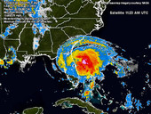 Satellite image of Tropical Storm Fay..